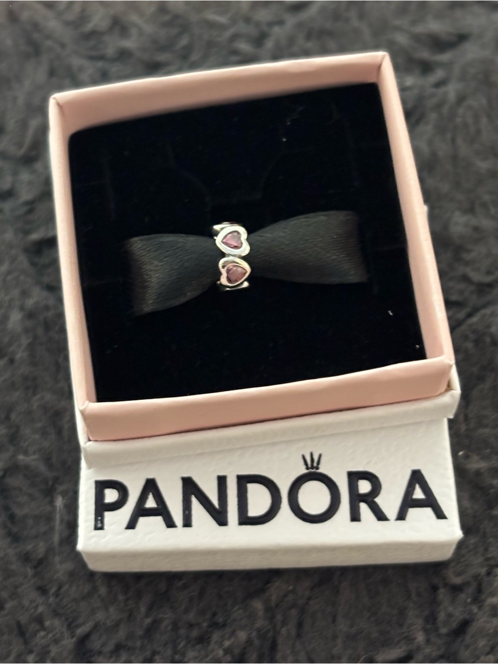 Pandora Pink Space in My Heart charm